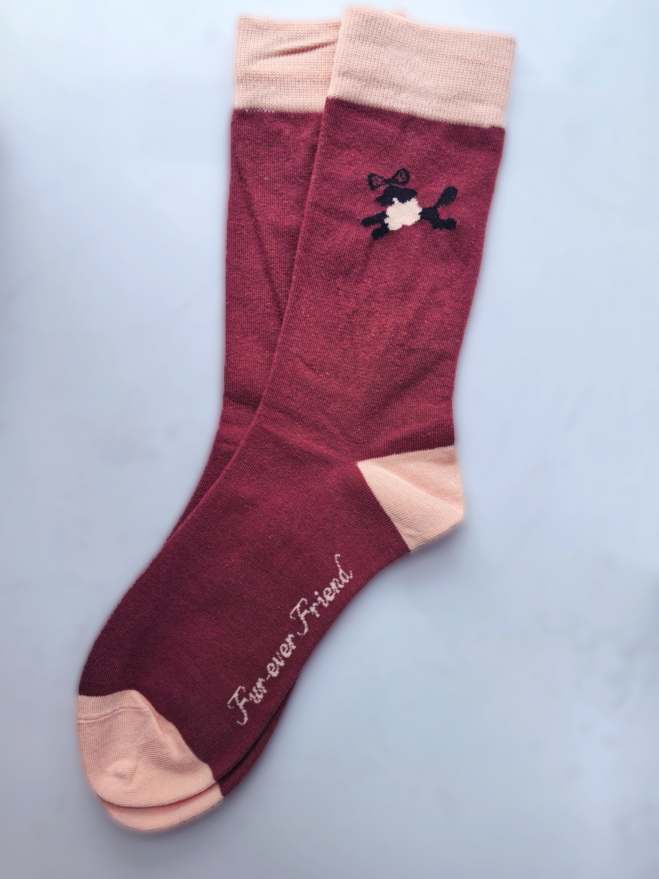 Corporate branded socks with company logos